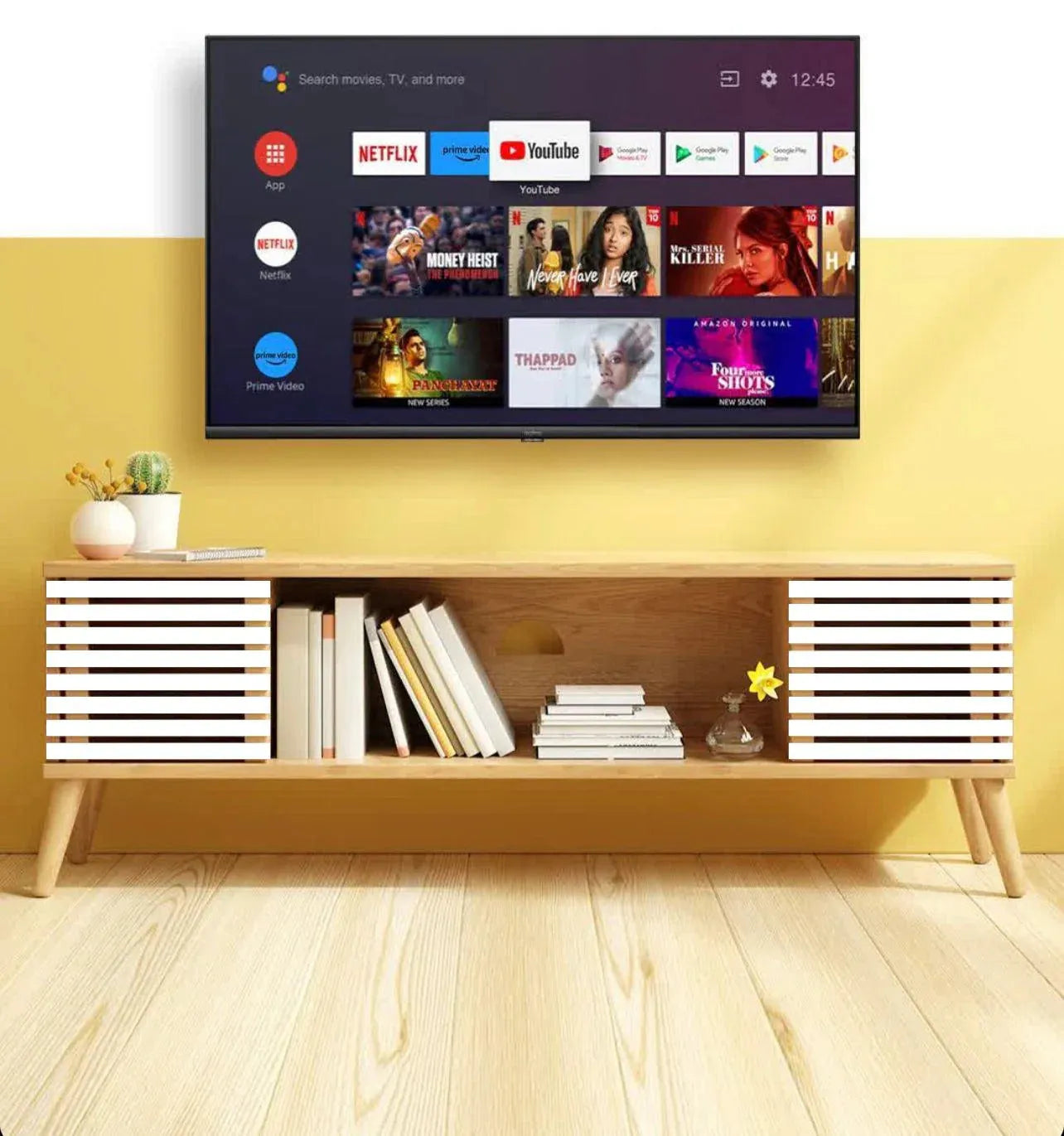A Perfect Blend of Style and Function - Wooden TV Entertainment Unit