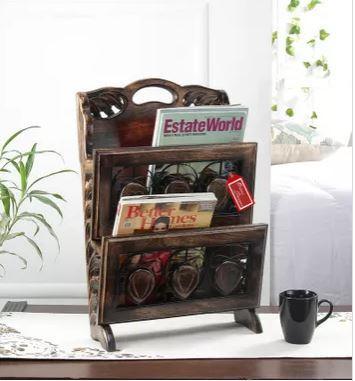 Wooden Magazine Holders Dubai UAE - Newspaper Stands | Wooden Twist