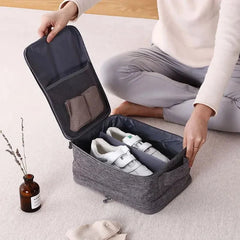 Travel Storage Shoe Bag Storage Bag Multifunctional Portable Storage Shoe Box Shoe Bag - Wooden Twist UAE