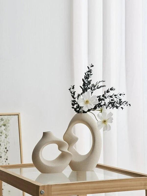 Ceramic White Decorative Vases