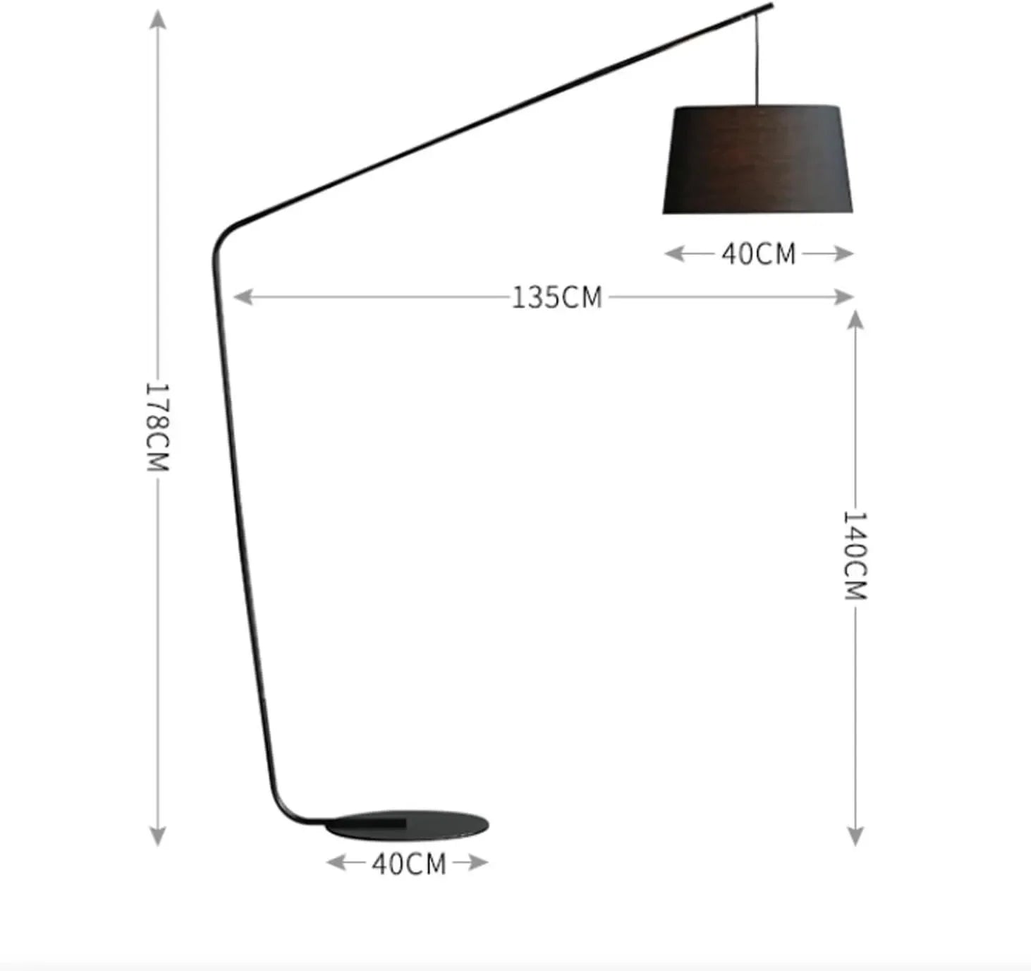 asy Setup Floor Lamp with Attached Wire
