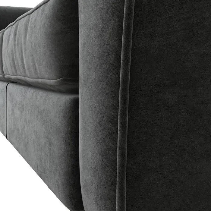 Wooden Twist Luxe Velvet Modern 3 Seater Sofa Set - Wooden Twist UAE