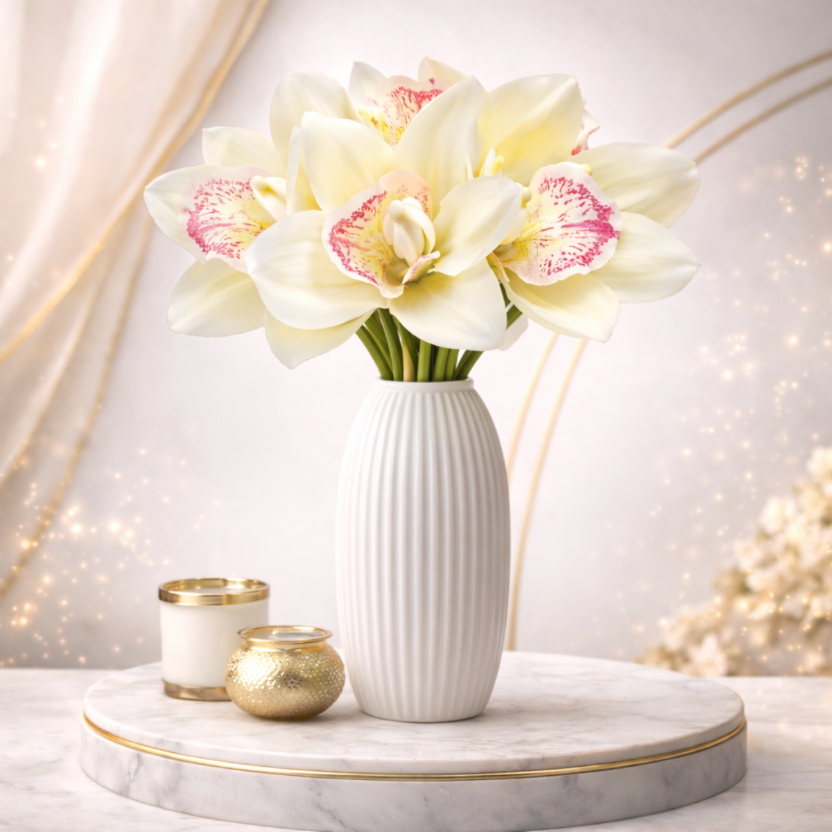 Artificial Magenta Orchid Flower