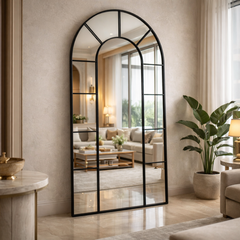 Aurelio Arch Window Style Full-Length Mirror