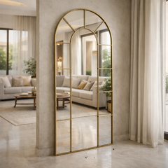Aurelio Arch Window Style Full-Length Mirror