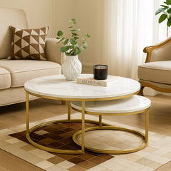 nesting coffee table set of 2