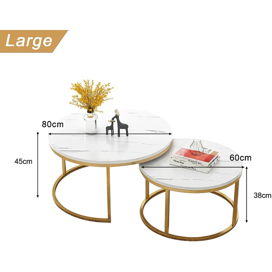 nesting coffee table set of 2