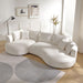 Snowy Curved Sofa