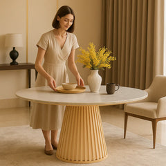 Flute Design Dining Table