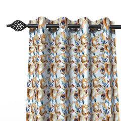 Fabrahome Light Filtering 4.5 Ft Holland Fabric Window Curtain ( Beige ) - Wooden Twist UAE