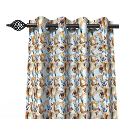 Fabrahome Light Filtering 4.5 Ft Holland Fabric Window Curtain ( Beige ) - Wooden Twist UAE