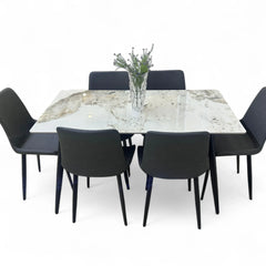 Marble Top Dining Table Set