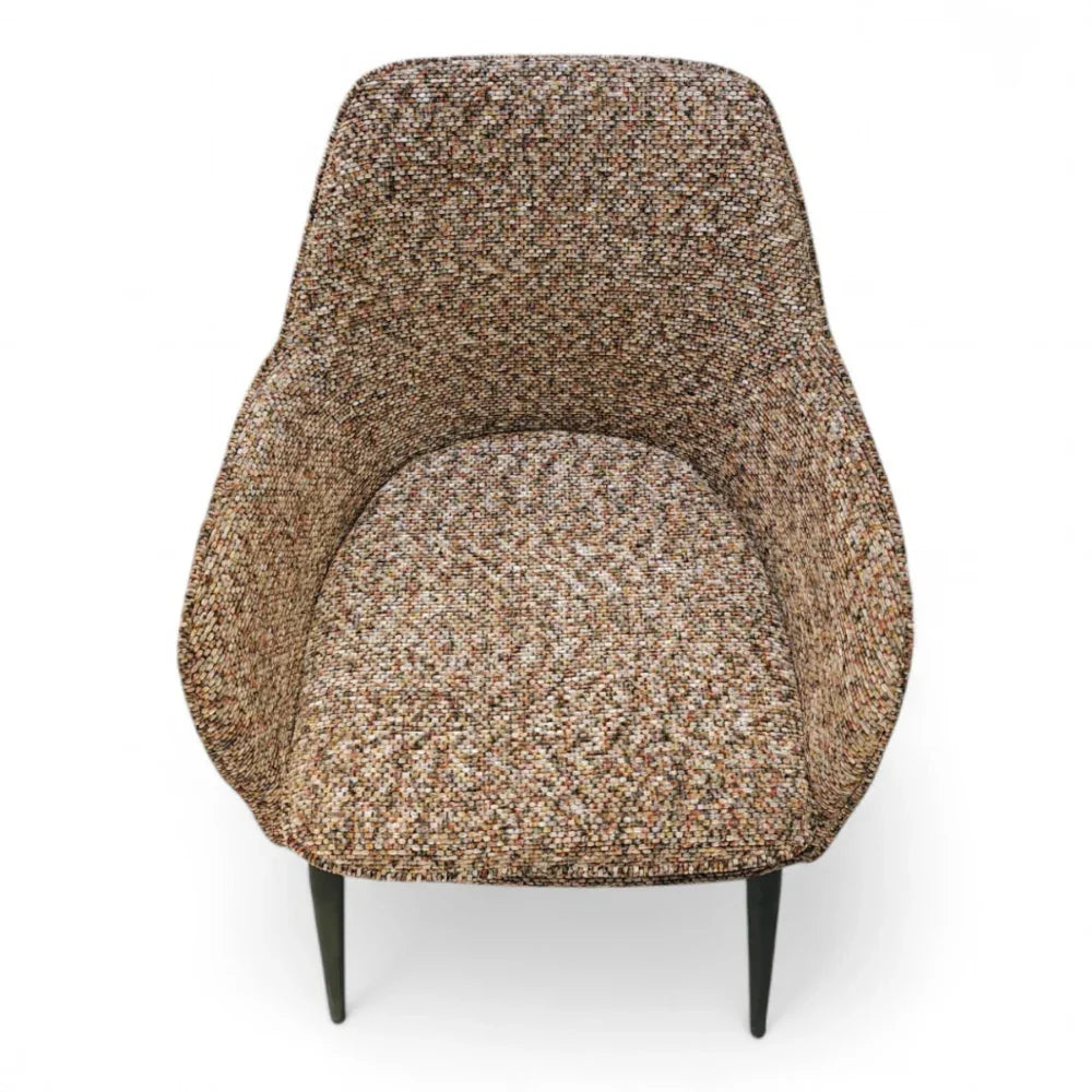 Wooden Twist Sklore Modern Dining Chair for Kitchen or Dining Room with Metal Legs
