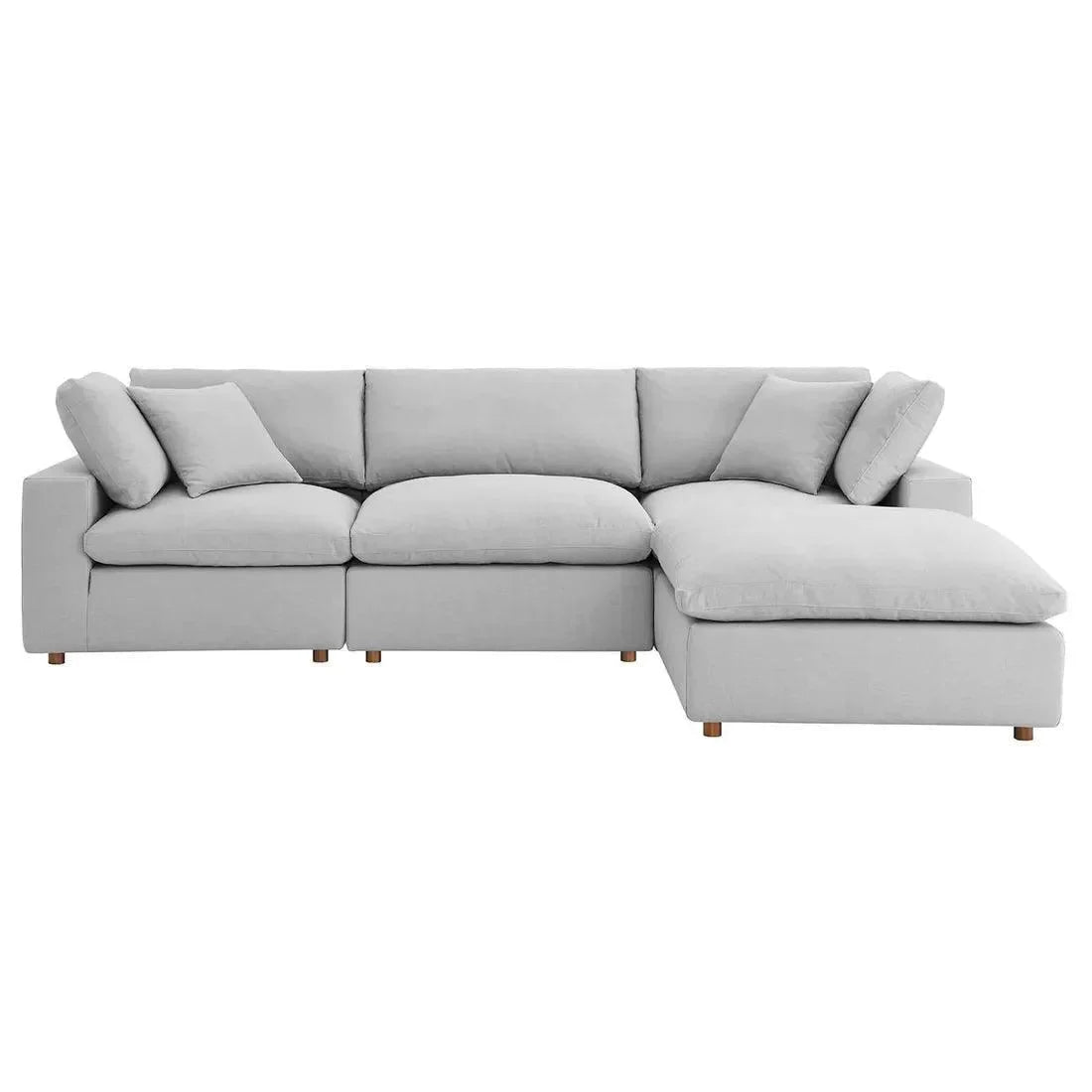 Wooden Twist Modernize Relleno L-Shape 4 Piece Sectional Sofa Set - Wooden Twist UAE