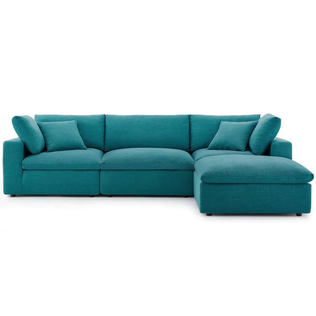Wooden Twist Modernize Relleno L-Shape 4 Piece Sectional Sofa Set - Wooden Twist UAE