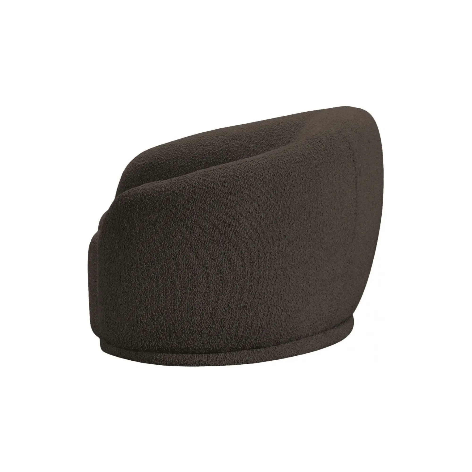 Contemporary boucle loveseat