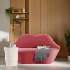 Elegant Silhouette Lip Bench