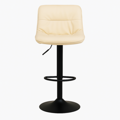 Lunara 360 Swivel Cafe Bar Stool Beige