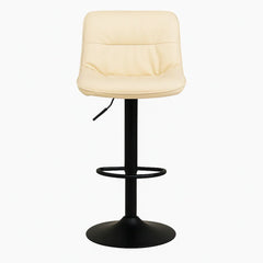 Lunara 360 Swivel Cafe Bar Stool Beige
