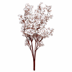 Artificial White Cherry Blossom Stem