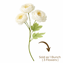 Artificial Ranunculus Flower Bunch