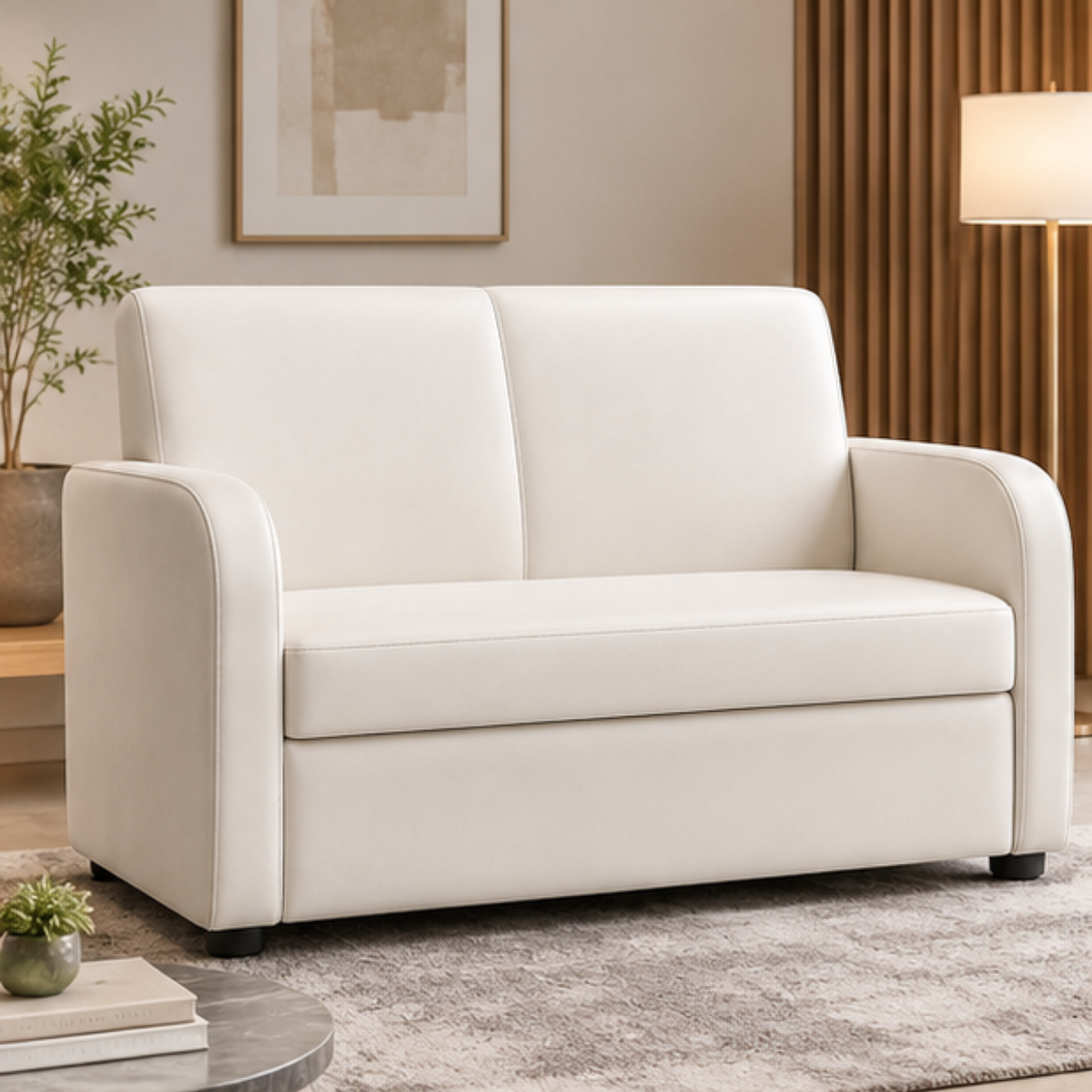 Wooden Twist Medora Care 2 Seater Sofa in a modern living room setting