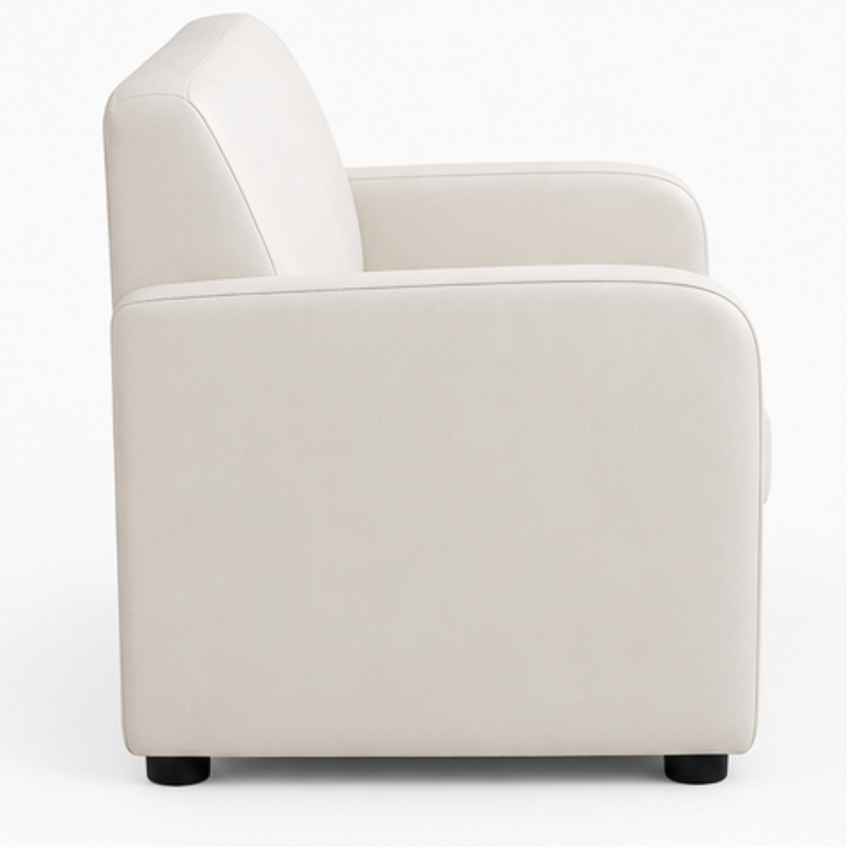 Wooden Twist Medora Care 2 Seater Sofa product shot on white background, side view