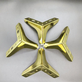 زوج من أرجل الأريكة الخشبية الملتوية ذات الشكل المثلث الحديث مع براغي لأرجل الأثاث (مجموعة من 4 قطع)