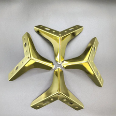 Wooden Twist Modern Triangular Shape Sofa Legs Pairs with Screws for Furniture Legs (Set of 4)