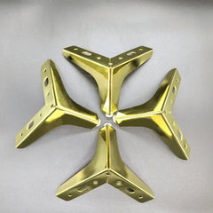 Wooden Twist Modern Triangular Shape Sofa Legs Pairs with Screws for Furniture Legs (Set of 4)