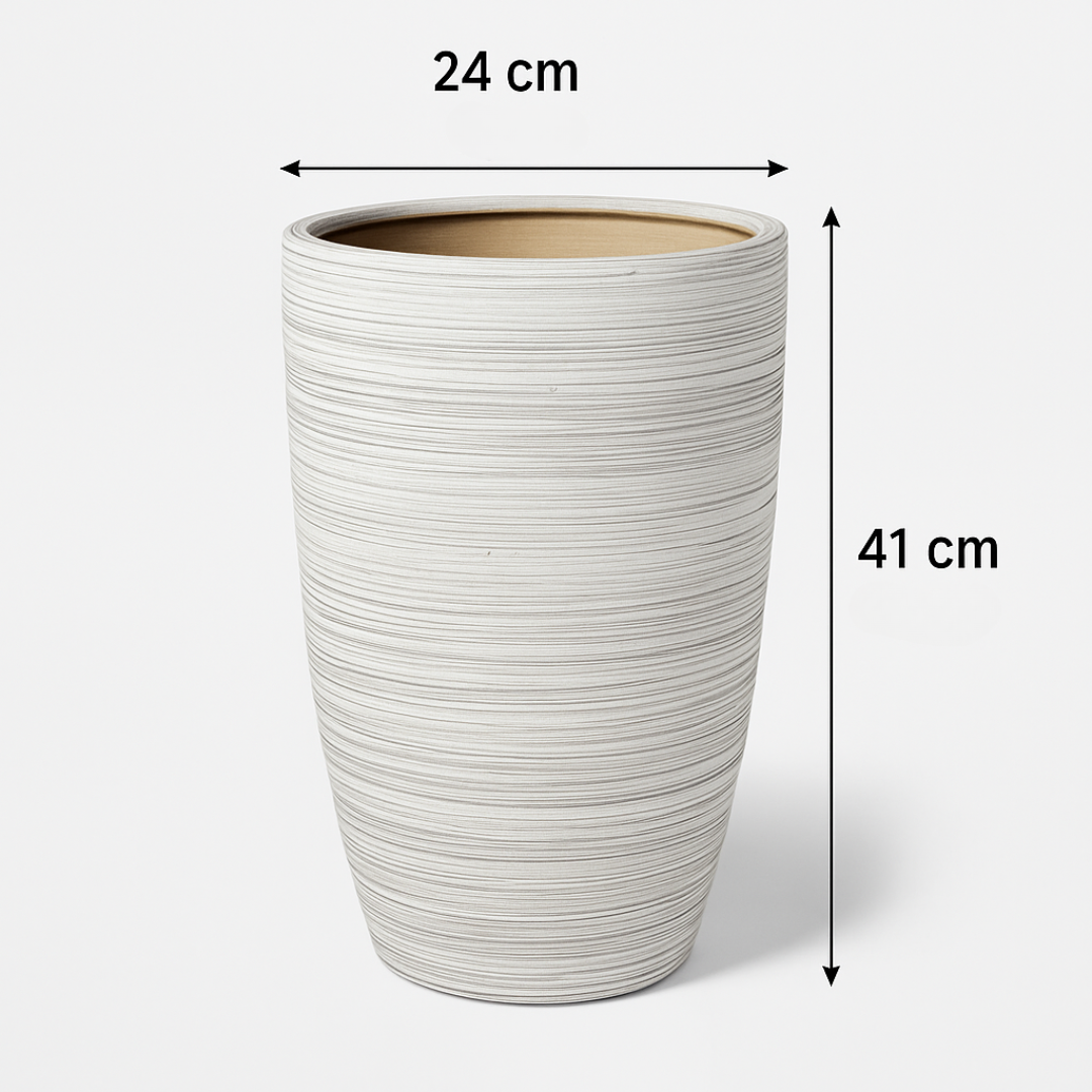 Planter Pot Striped Design