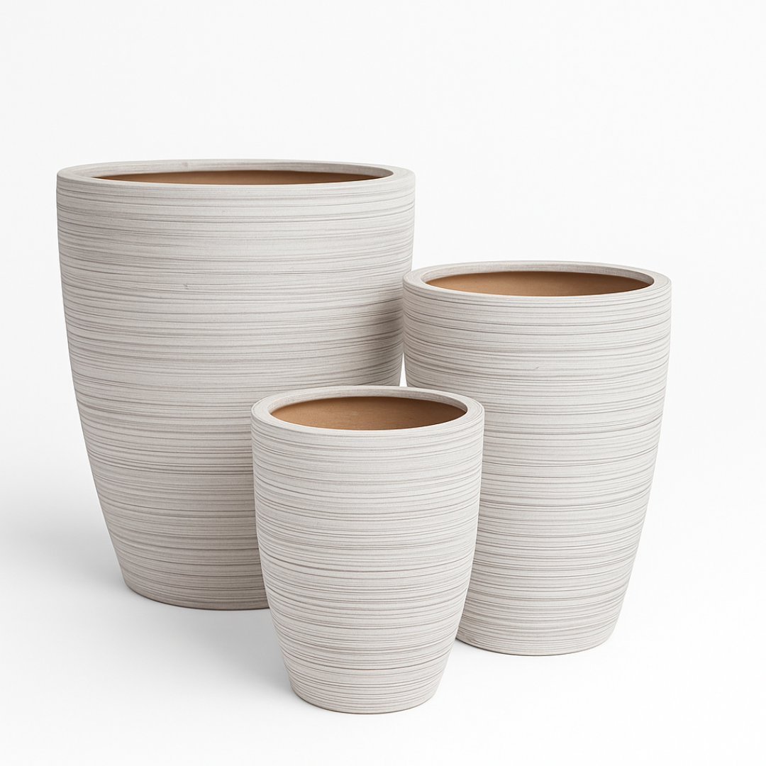 Planter Pot Striped Design