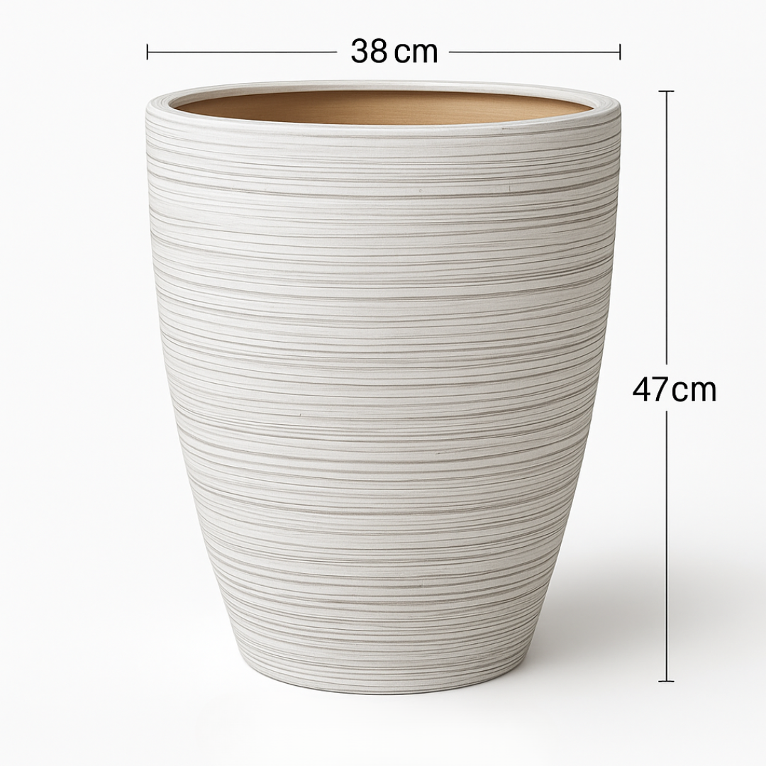 Planter Pot Striped Design