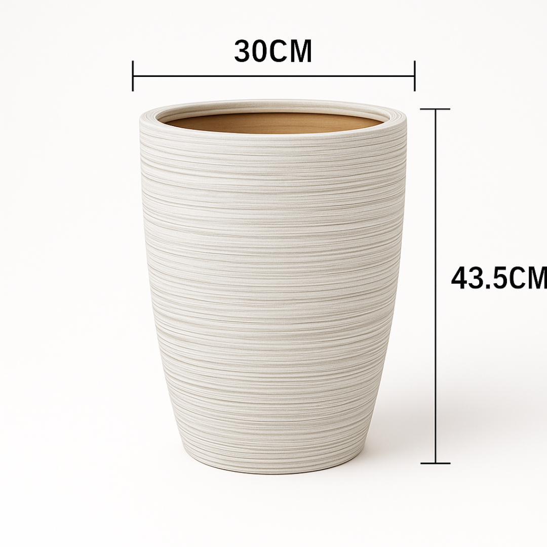 Planter Pot Striped Design