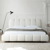 Wooden Twist Tactic Modernize Boucle Upholstery Bed for Luxury Bedroom Contemporary, Stylish, and Elegant - Wooden Twist UAE