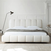 Wooden Twist Tactic Modernize Boucle Upholstery Bed for Luxury Bedroom Contemporary, Stylish, and Elegant - Wooden Twist UAE