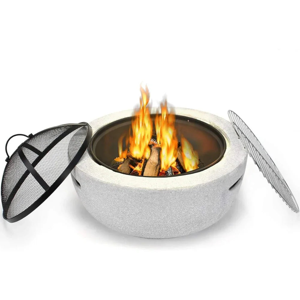 Outdoor Burning Charcoal Firepit