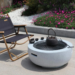 Outdoor Burning Charcoal Firepit