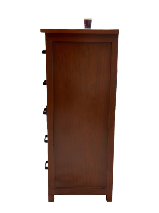 Wooden Standard Chest of 6 Drawers Storage Cabinet (Teak Wood) - Wooden Twist UAE