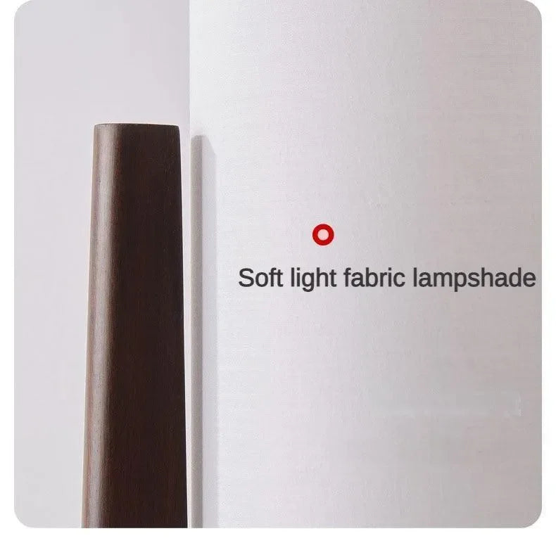 Wooden Twist Illuminate Modernize Decorative Lamp with Wooden Stand and Soft Fabric Shade - Wooden Twist UAE