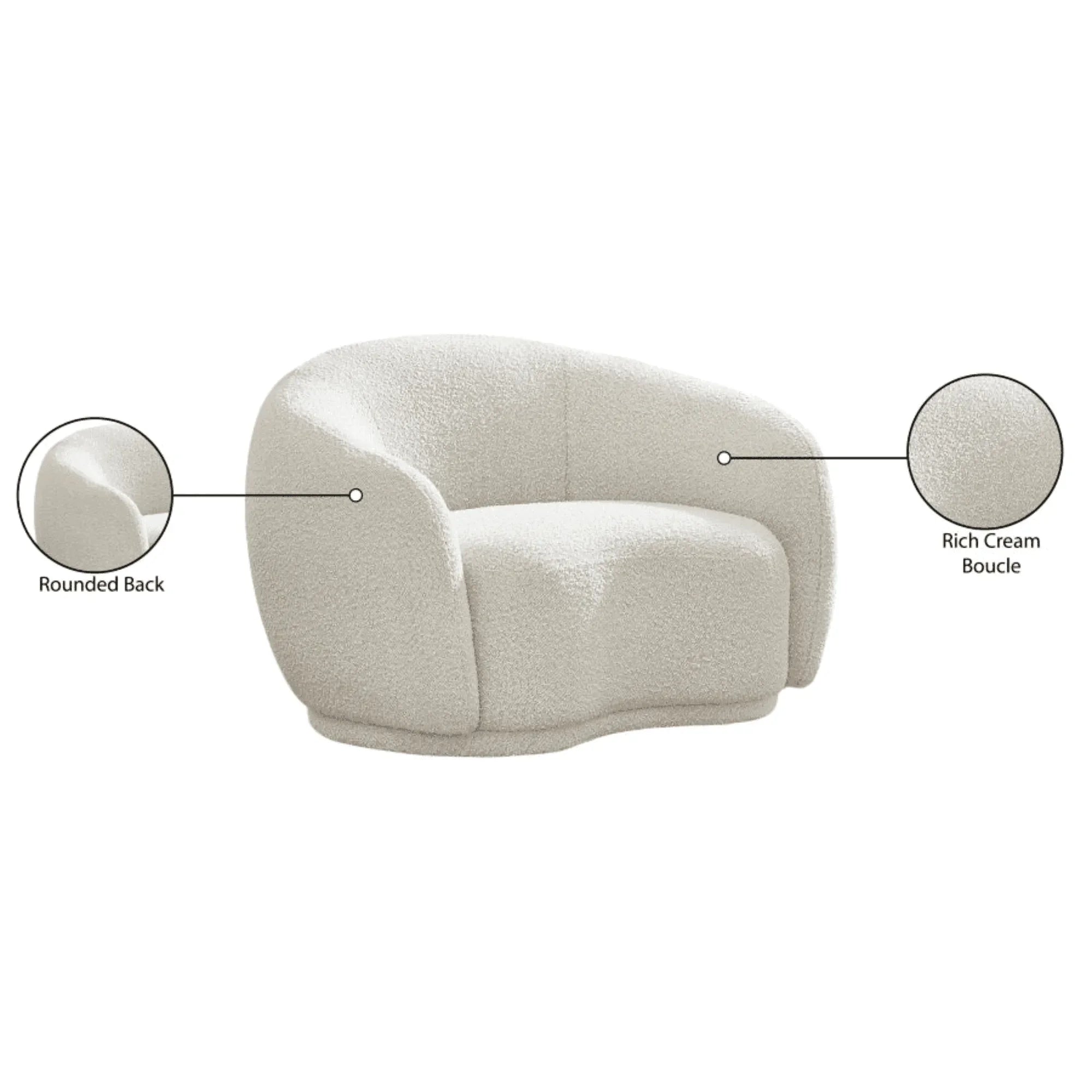 Cozy Cream Loveseat