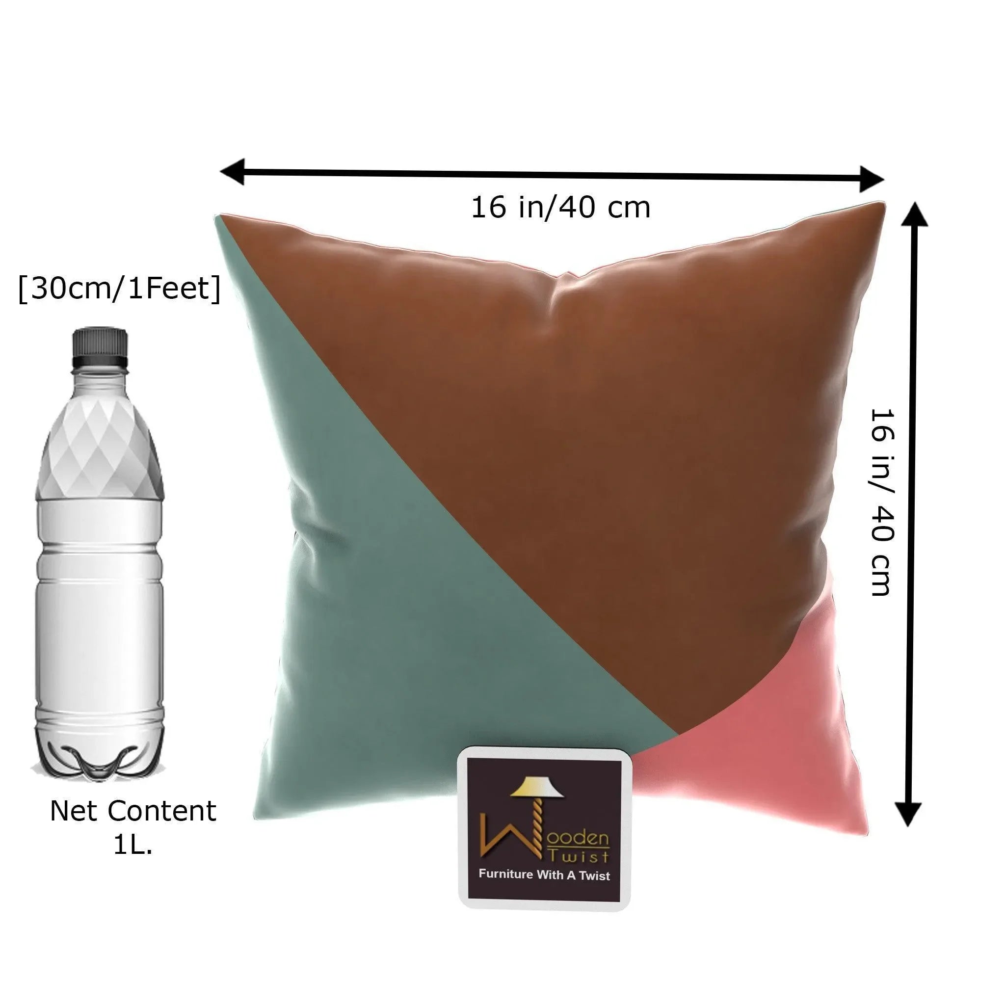 Wooden Twist Abstract Square Velvet Cushion Cover Set of 2 ( Multicolor ) - Wooden Twist UAE