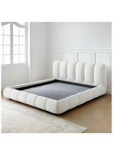 Wooden Twist Tactic Modernize Boucle Upholstery Bed for Luxury Bedroom Contemporary, Stylish, and Elegant - Wooden Twist UAE