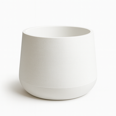 White Textured Planter Pot