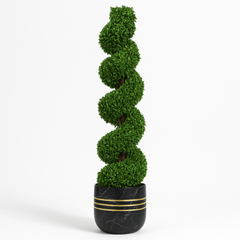 Artificial Spiral Topiary Bonsai Tree
