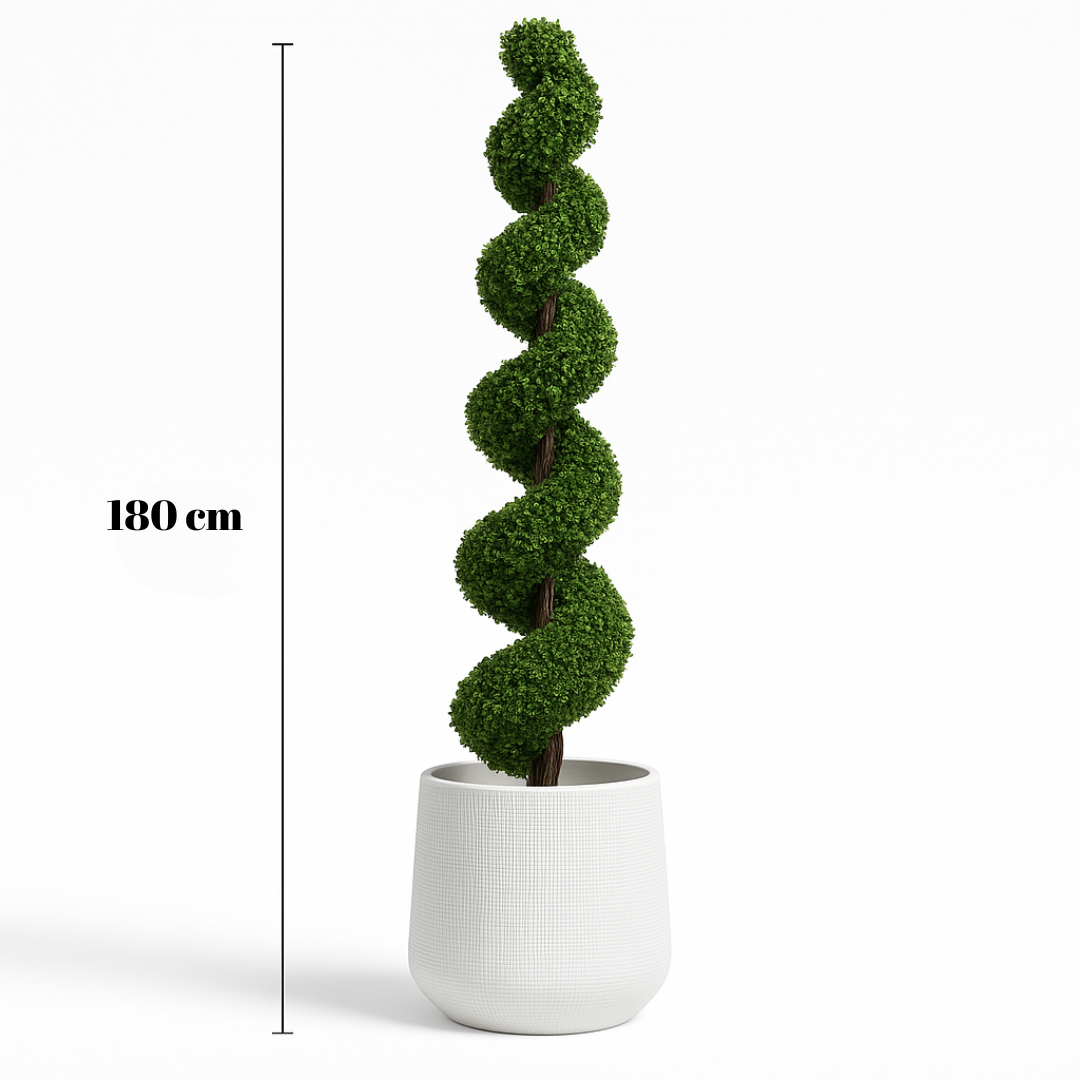 Artificial Spiral Topiary Bonsai Tree