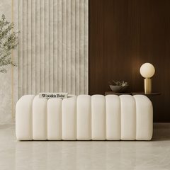 Bouclé Upholstered Bench