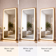 Golden Smart LED Mirror with Touch Control