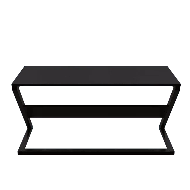 Wooden Twist Z-Shaped Executive Study Desk Table laminated Top with Steel Base - Wooden Twist UAE