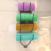 Toalla Wrought Iron Towel Holder Cloth Hanger - Wooden Twist UAE